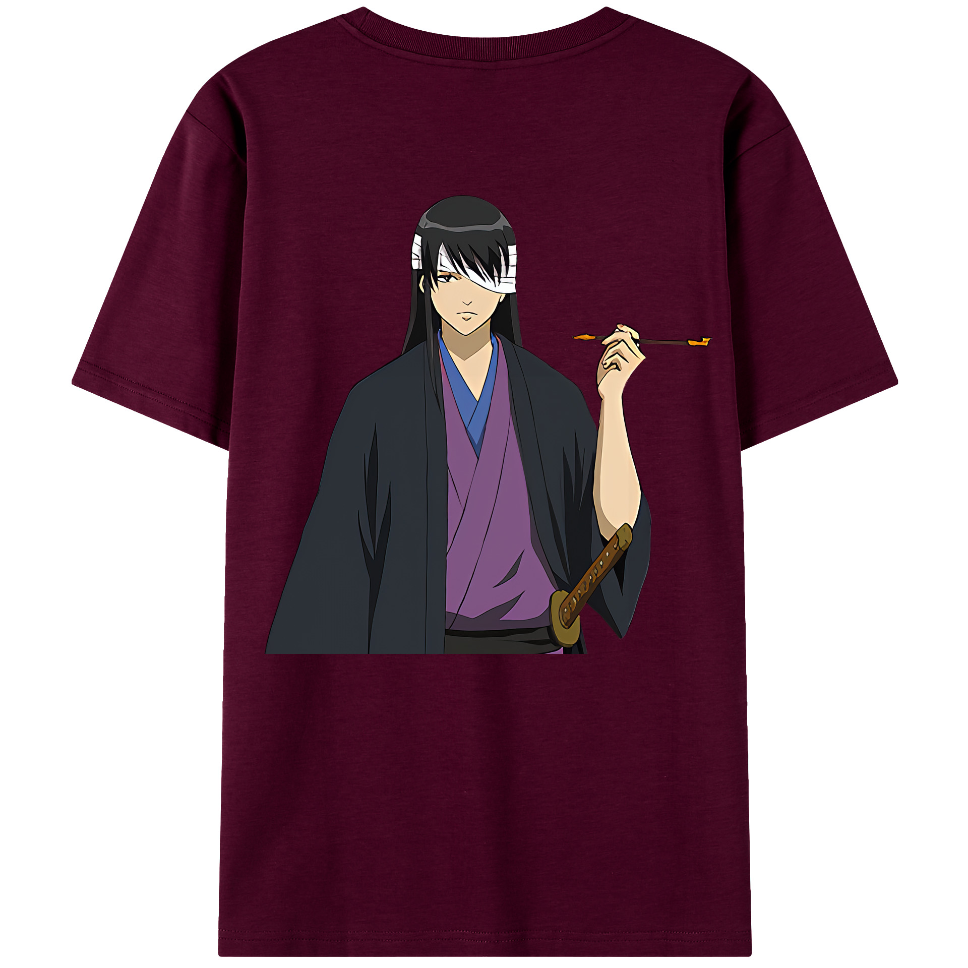 （画像用） ぎんたま 坂田銀時（さかたぎんとき） 神楽 志村新八（しむら しんぱち） GINTAMA Sakata Gintoki Kagura Shimura Shinpachi レディース半袖Tシャツ(バックプリント)